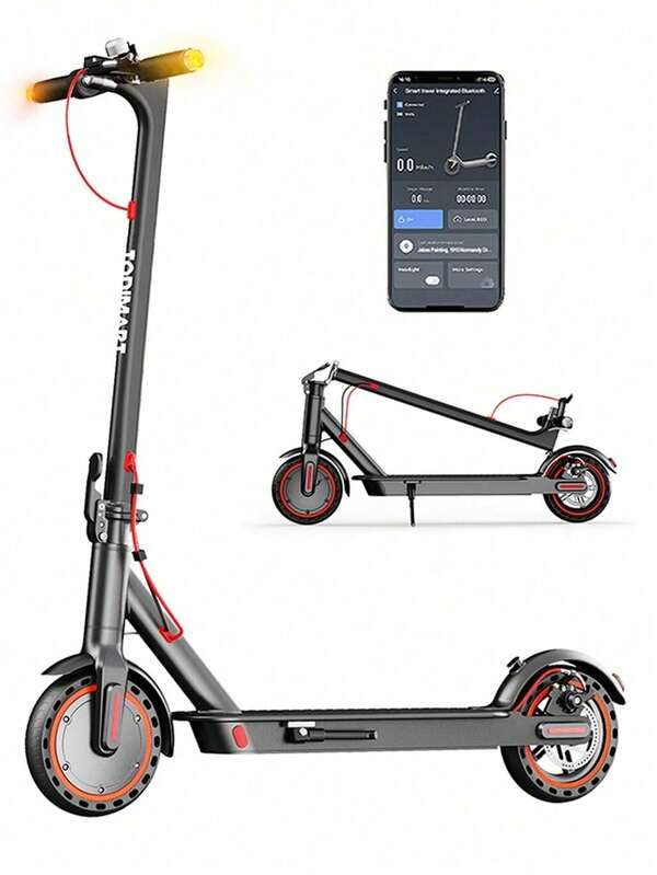 Todimart Monopattino elettrico T3 per adulti, motore anteriore da 350 W, autonomia massima 30 km, tre marce per adattarsi alla maggior parte delle condizioni di traffico, app per dispositivi mobili disponibile.