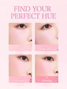 Dasique 4-Color Matte Blush Palette, High Color Payoff, Long-Lasting, Natural Glow, Lightweight & Breathable, Vegan Formula, Fashionable Makeup Brand, Christmas Holiday Essential - #14 Trái tim tình yêu - Xem 6