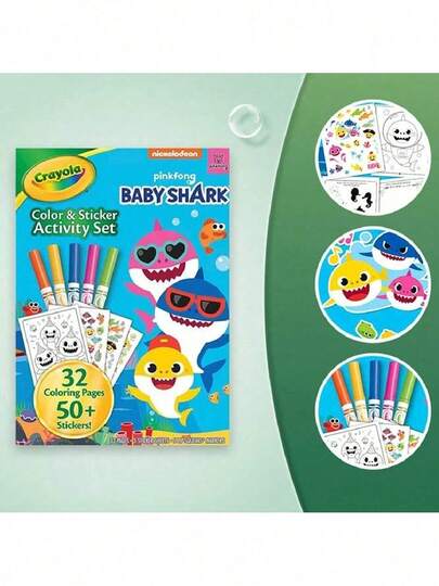  Crayola 绘儿乐 Color Wonder Pages，颜色和贴纸活动套装，含贴纸图案涂色纸和 5 支细头马克笔，适合儿童的无脏乱涂色活动，涂色活动，幼儿圣诞礼物，旅行玩具和礼物