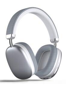 Tagry سماعات بلوتوث قابلة للتعديل، سماعات لاسلكية للهاتف / الكمبيوتر / الجهاز اللوحي، اللون: فضي