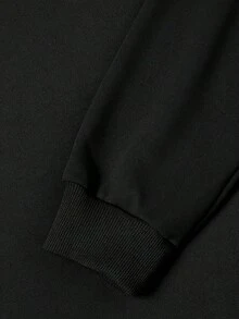 Men Zip-Up Hoodies - Black - View 5