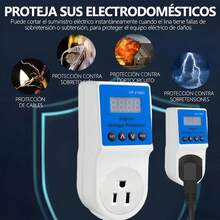 regulador de Voltaje Eléctrico para Refrigerador Enchufe de Protección para Refrigerador Protector contra Sobretensiones Electrónico Enchufe 110V - Tipo de Enchufe A USA (110-127V) - Ver 4
