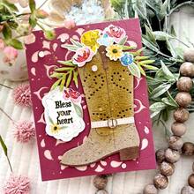 Matrices de découpe en acier au carbone, moule de découpe de fleur décorative pour chaussures, artisanat de cartes en papier DIY, utilisé pour la découpe de matériaux fins, la décoration d'artisanat de cartes, le gaufrage, outils pour projets domestiques