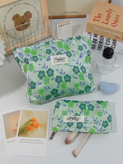 1 PC Black Powder Floral Clutch Bag Back To School Halloween In Bulk Make Up Bag,Fashionable And Casual Large Capacity Portable Zipper Makeup Bags,Travel Storage Stationery Storage,Vacation Essentials Cosmetic Bags For Headphones,Charger,Lipsticks,Cosmetics,Perfume,Skin Care And Beauty Products,Home Decor,For Mom,Women,Nurses,Students,School Girls,Keys,Holiday Gifts