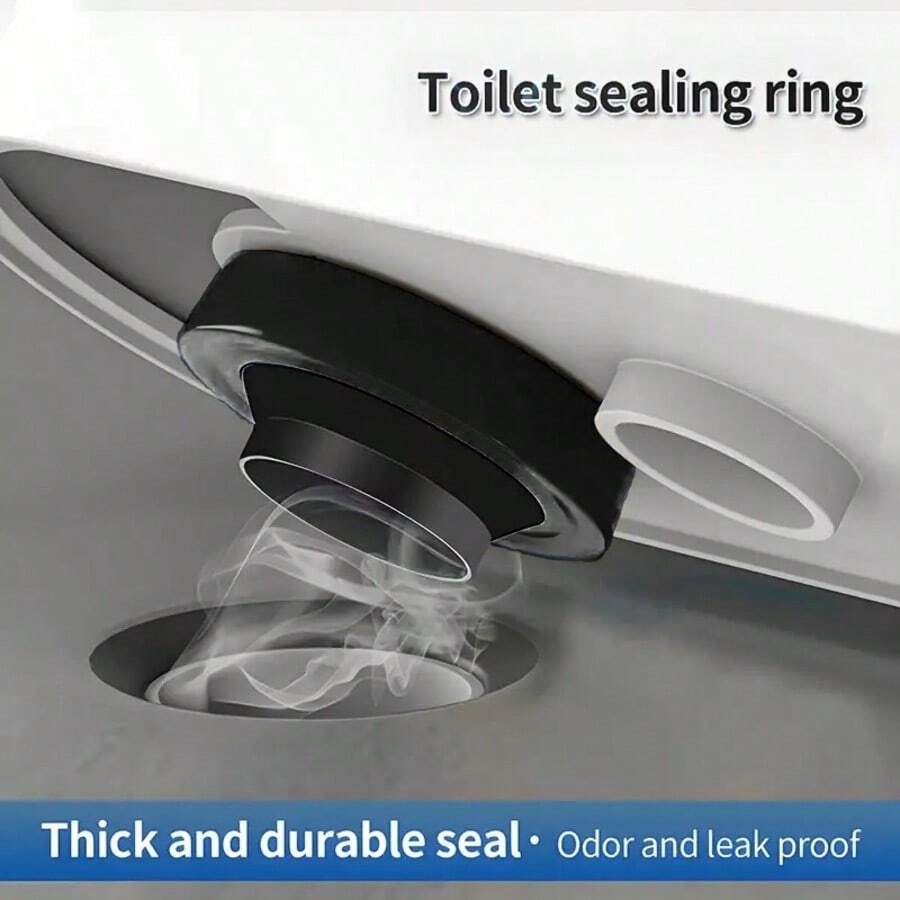 Toilet Flange With Polyethylene Gasket - Leak-Proof Toilet Seal, Fits 3" And 4" Drain Pipes, Easy Installation, Durable Plumbing Ring, Suitable For Toilet, Sink, Shower - Fits Standard Plumbing, Toilet Seat, Modern Design, Long-Lasting Seal, Leak-Proof