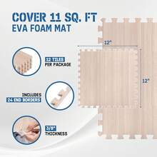 Madera de Nogal Clara - 12 pies cuadrados - 12 piezas