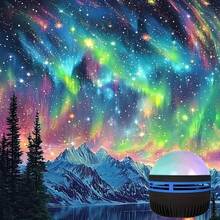 RGB Remote-Controlled Aurora LED Mood Light, For Galaxy Star Projector For Bedrooms, Night Light Projector, Star Projector For Adult Room Decor, Home Theater, Ceiling Use, Gift Decoration, Camping, Wedding Decor, Incredible Projection Light Gift, Holiday Parties, Home Decor, Christmas Present, Light Projector For Bedroom