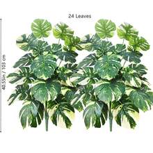 65-83-103cm(40,55 Zoll) künstliche Blumen und Blätter Monstera Deliciosa Plastik Künstliche Pflanzen für Festlich Dekorative Heim- und Bürodekoration