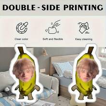 1 件幽默水果香蕉枕头定制个性化照片组合，数码双面印刷设计，适用于沙发、客厅和汽车装饰，四季多用途抱枕，生日、情人节、万圣节、感恩节、愚人节、派对、家人、朋友或男朋友/女朋友的完美礼物