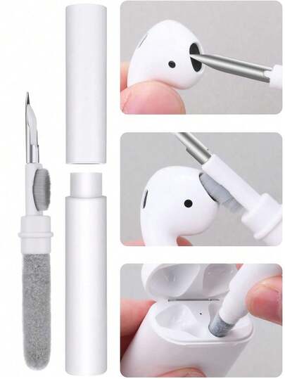 Office Multi-Functional Portable Bluetooth Earphone Cleaning Pen 3-In-1 Bluetooth Earbuds Mobile Phone Computer Cleaning Brush Dual-Head Design Free Switch To Remove Dirt Surface Dust Back To School,Suitable For Spring,Summer,Autumn,Winter,Return To School, Christmas, Halloween, Thanksgiving, Children's Day, Teacher's Day, New Year's Birthday Gifts Decorate For Good Friends