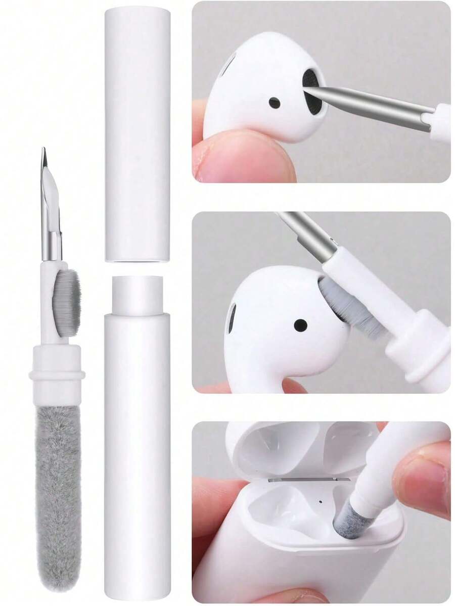 Office Multi-Functional Portable Bluetooth Earphone Cleaning Pen 3-In-1 Bluetooth Earbuds Mobile Phone Computer Cleaning Brush Dual-Head Design Free Switch To Remove Dirt Surface Dust Back To School,Suitable For Spring,Summer,Autumn,Winter,Return To School, Christmas, Halloween, Thanksgiving, Children's Day, Teacher's Day, New Year's Birthday Gifts Decorate For Good Friends