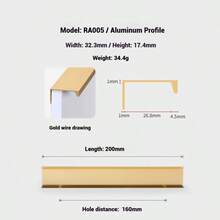 Manijas ocultas simples para gabinetes, tiradores de puertas de armarios de cocina, elegantes manijas largas de aleación de aluminio para muebles