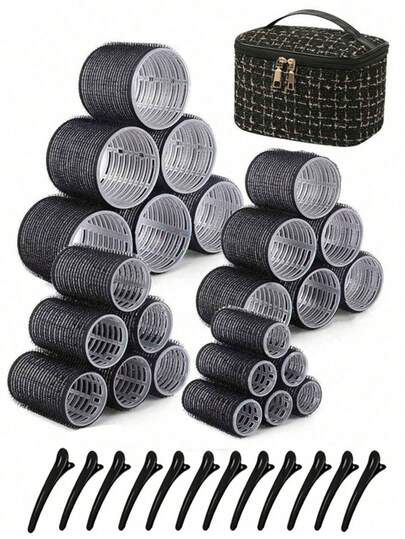 4 种尺寸的女士卷发器，适合长中短发的卷发器，大中小自握卷发器，配有 24 个卷发器 12 个夹子 1 个化妆包、卷发器、卷发刷、卷发器、卷发产品、卷发器、卷发器、卷发、卷发工具、卷发器、头发、卷发器、卷发、无热卷发、无热卷发、卷发器、理发师、美发工具、美发产品、发饰、卷发器、理发配件、旅行、卷发器、美发用品、发饰、卷发产品、卷发器、卷发器、美发设备、配件、卷发、卷发工具、卷发器、圣诞节、理发店、卷发器、理发配件、发饰、卷发器、美发、无热波浪、旅行必需品必备、发型、美发