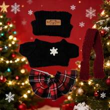 [仅服装] 拉布布服装，适合17厘米娃娃的服装，情侣圣诞毛衣，时尚高级，生日/节日礼物 - 彩色 - 查看 8