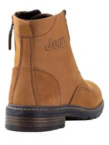 Jeep Botas De Caballero  Comoda 20102 Nobuck Bronce Original Hombre Calzado De Montaña Resistente Al Agua Antideslizante Para Senderismo Al Aire Libre Aventura Outdoor Diseño Ergonómico Soporte Tobillo Amortiguación Suela Duradera Material Transpirable Ligero Caminata Trekking Excursionismo Calzado Deportivo Protección Articulaciones Impermeable Botas Trekking Hombre Calzado Robustas - Marrón Mocha - Ver 3