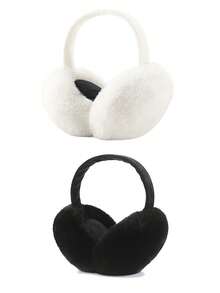 1pc Winter Cold-Proof And Warm Folding Earmuffs, Plush And Comfortable, Easy To Carry, Effectively Maintain Ear Temperature.
