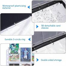 4 tarjeteros de bolsillo, álbum de tarjetas de, 400 tarjeteros de bolsillo con funda para tarjetas comerciales, tarjetero para álbum de coleccionista, juguete para regalo para (Rojo 2) 90UA - Color 2 - Ver 6