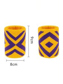 1 قطعة دعامة معصم رياضية من الألياف البوليستر بنمط معين