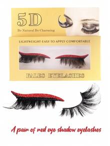 Set combo di ombretti e ciglie finte, include eyeliner glitterato adesivo e ciglie finte, impermeabile, senza colla necessaria, adatto per trucco da festa e palcoscenico, ideale per principianti