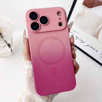 For IPhone 17 PRO MAX 17 PRO 17 Air Fashion Gradient Silicone Multicolour Matte Magnetic Case Compatible With IPhone 17 16 15 14 13 12 11 Pro Max Plus 16E Cover,Christmas Gifts,Winter Gifts