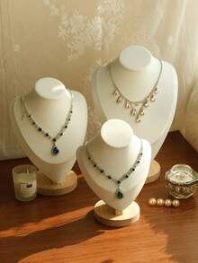 1pc Portrait Jewelry Display Rack Mannequin Bust Jewelry Stand For Necklaces Pendants,Necklace Presentation Model Bust, Pendant Presentation Stand, Jewelry Display Stand, Jewelry Presentation Bust For Necklace Pendant, Window Presentation
