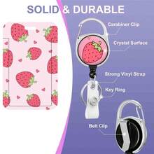 1 Conjunto (Clipe de Crachá + Cordão + Porta-Cartão) Porta-Crachá de Professor com Padrão de Flor Branca em Bottom Preto, Acessórios Casuais Personalizados para Assistente Médico, Carretel de Crachá de Enfermeira, Chaveiro Retrátil Durável, Porta-Cartão de Identificação Comercial Simples, Adequado para Escola, Trabalhadores de Escritório, Equipe Médica, Homens e Mulheres, Dia da Enfermeira, Presente do Dia do Professor - Margarida Preta