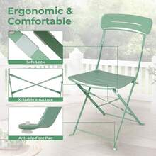 Juegos de mesa y sillas para exteriores - rojo - Ver 11