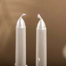 2pcs/Box Pearl Candles, Suitable For Party Decoration, Holiday Decoration, Home Decoration, Romantic Candlelight Dinner, Birthday Candles And More - Silver - View 6
