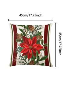 1 pieza Camino de mesa de Nochebuena, Decoración navideña para mesa, Camino de mesa tipo lino para Navidad, Camino de mesa, Camino de mesa, 1 pieza Camino de mesa, 4 piezas Individuales, 1 pieza Funda de cojín (relleno no incluido), 3 productos disponibles, Decoración de hogar de temporada para interiores/exteriores, Suministros para fiestas de Navidad, Decoración navideña para el hogar, Decoración navideña para habitación, Decoraciones para fiesta de Navidad - Multicolor - Ver 7
