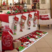 1/2/3 Pcs Thick 0.47 Inch/1.2 Cm Christmas Kitchen Mat, Gnome Doormat Set, 2 Pcs Red Buffalo Plaid Waterproof Anti-Slip Welcome Mat, Subtle Holiday Home Bathroom Decor (16x24 Inch, 16x47 Inch) - Multicolor - View 14