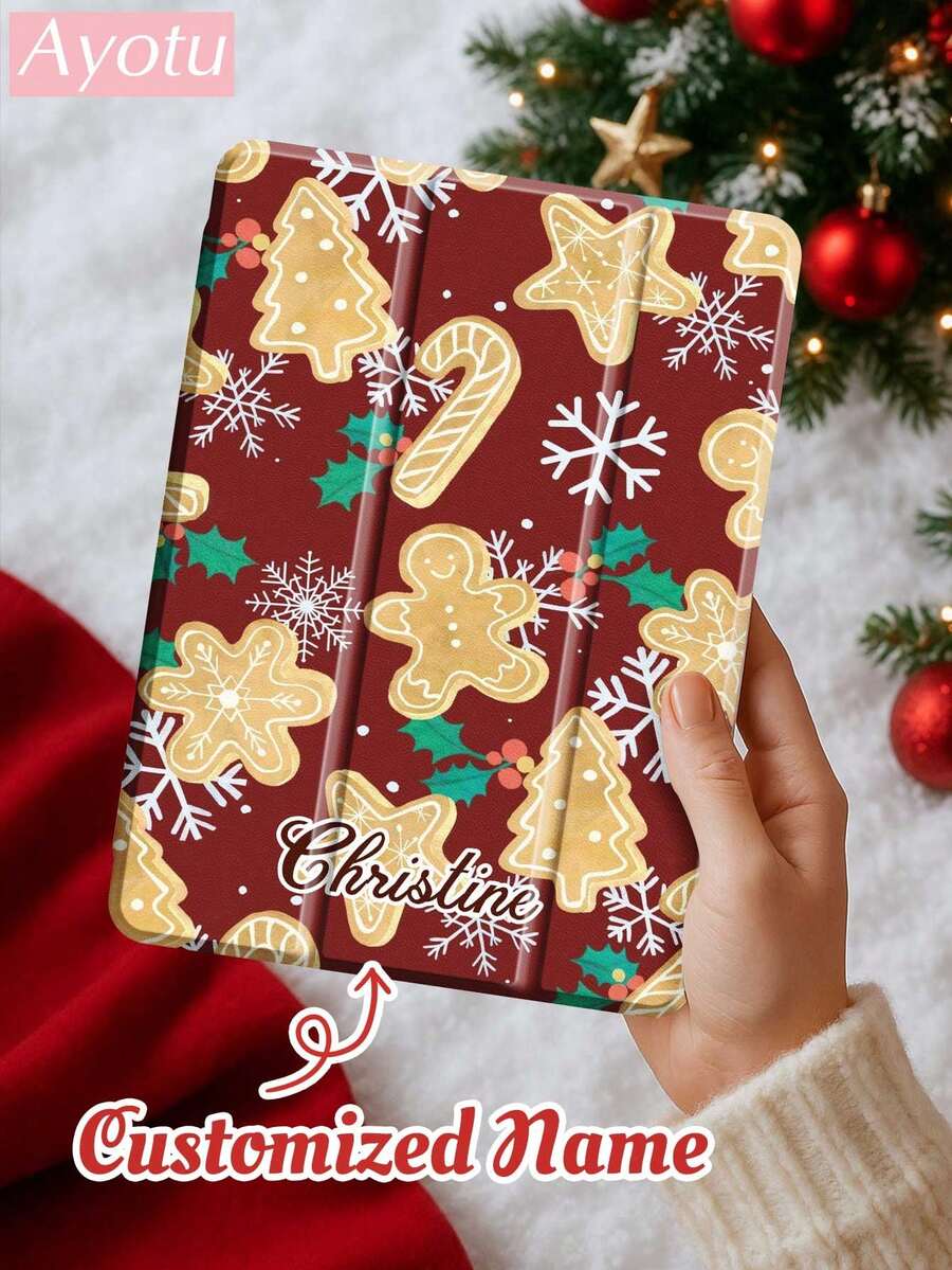 Ayotu Customized Christmas IPad Protective Case, Suitable For Christmas Gift Customization, Tablet Protective Case Compatible With IPad 10th Generation, IPad 7/8/9 10.2 Inch, Galaxy Tab S7/S8 11 Inch, / DIY Tablet Protective Shell, Built-In Pen Slot, Support Sleep/Wake, Customized Gift For Kids, Family, Pets, Birthday, Anniversary, New Year, Back To School