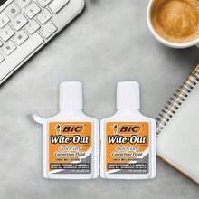 Bic Wite-Out Quick Dry Correction Fluid - - White Color Writeout - White-Out By BIC - 2 Count (Pack Of 1) - View 7