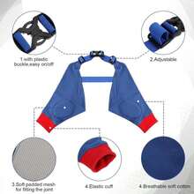 Oudain 2 Pairs Dog Elbow Protector Dog Recovery Sleeve With Elastic Band Soft Padded Adjustable Front Leg Braces For Small Medium Large Doggy, 2 Colors(X-Large)