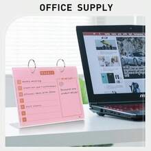 TOWON Small Glass Dry Erase Board, Desk White Board With Standing, Mini Whiteboard Easel Pad Set, Stenography Artifact For Office, Home And School Supplies, 8x6 Inches, White - ColorG - 查看 2