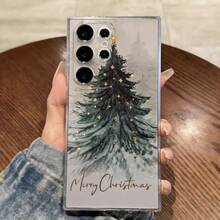 Christmas Tree Straight Edge Transparent Phone Case For Apple  17 Air/16 15 14 13 12 Pro Max/17 16 15 14 Plus 13 12 11 Pro/X/Xs Max/XR/7/8 Shockproof Suit For Samsung S22 S23 S24 S25 Ultra/Plus/FE/Edge/+ A14 A15 A16 A25 A26 A34 A35 A36 A53 A54 A55 - 透明的 - 查看 5