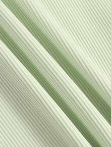 AiTyi 女式两件套服装，休闲时尚性感舒适运动短款上衣和短裤套装，适合日常穿着、毕业典礼、返校 - 酪梨綠 - 查看 12