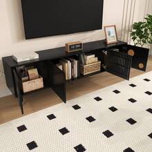 Television Stands & Entertainment Centers - Black + MDF - View 3
