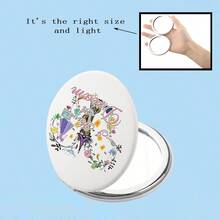 Magical Kingdom Compact Mirror Princess Gift I Have A Dream Faily Cartoon Tales Pocket Mirror Gift I Have A Dream - 如圖 - 查看 4