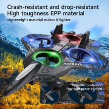AXNEN L101 Remote Control Drone Toy, Glider/Fighter Plane Toy, Adjustable Speed, Headless Mode, Colorful Lights, Perfect Gift For Halloween And Christmas
