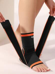 JINGBA SUPPORT 1 pieza Manguito elástico de punto unisex - Ligero y transpirable, con soporte de compresión, apto para deportes y uso diario - Naranja - Ver 4