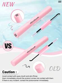 Wimpernkleber und Versiegelung für empfindliche Augen, rosa Wimpernkleber und Versiegelung sowie Pinzette, wasserfest, extrem starker Halt bis zu 72 Stunden, DIY Wimpernverlängerungs-Kleber, latexfrei (5ml+5ml, 1 Packung), Wimpernkleber und Versiegelung für Wimpernverlängerungs-Büschel, langanhaltender wasserfester DIY Wimpernverlängerungs-Kleber, Einzelwimpern-Kleber