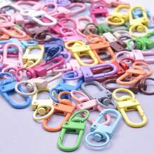 10 Stück/30 Stück/Beutel Schlüsselanhänger Legierung Schnappverschluss Karabinerhaken Zubehör für DIY Schlüsselanhänger, Halskette, Armband