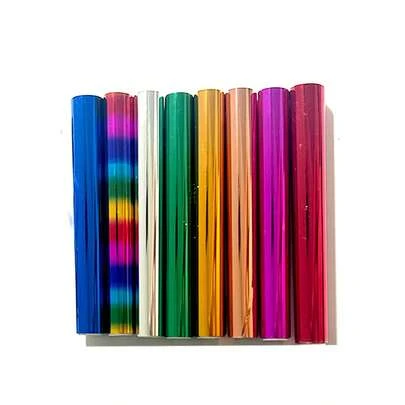 1 Roll Hot Stamping Foil Paper, Gilding Paper, Handmade Paper, For DIY Scrapbooking, Card Making, Art Supplies, 118.11 Inch X 5.91 Inch, Multiple Color Options