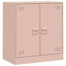Sideboard Pink 67x39x73 Cm Steel - Pink - View 3