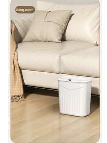 Wall-Mounted Trash Can, Large Capacity Garbage Bin For Home, Kitchen, Bathroom, Living Room With Lid