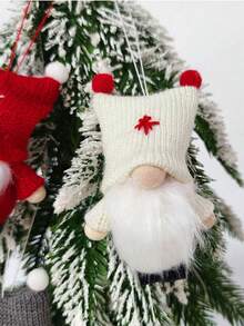 Juego de 6 muñecos miniatura de Papá Noel estilo bosque anciano como adornos para árbol de Navidad, decoraciones navideñas para el hogar, muñecos sin rostro, regalos de Navidad y Año Nuevo, decoraciones para fiestas navideñas, adornos para árbol de Navidad, decoraciones navideñas para el hogar, decoraciones navideñas, decoraciones de ventana navideñas, decoraciones de Año Nuevo, decoraciones para ambiente navideño