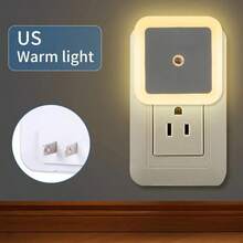 Smart 4pcs Night Lights - Plug-In With Dusk-To-Dawn Sensor - Automatically Turn On And Off For Bedroom, Bathroom, Hallway, Kitchen