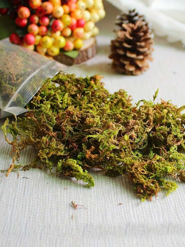 30/50/100g Decoración de musgo artificial - Verdor realista - Paquete de 300g - Perfecto para micropaísajes, decoración de ventanas y diseños de diseño, musgo artificial biónico, decoración de micropaísaje de musgo verde, planta verde DIY para césped, maceta, pavimentación, decoración del paisaje, decoración del jardín exterior