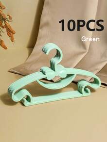 10pcs/20pcs/30pcs Children's Hangers, Lightweight Plastic Hangers With Anti-Slip Design, Suitable For Children's Shirts, Pants, Skirts And Coats. Flat And Space-Saving Structure, Suitable For Wardrobe Organization In Bedrooms, Laundry Rooms And Children's Rooms. Multi-Functional Dry And Wet Dual-Purpose Bow Hanger - A Great Gift For Home Storage - Multicolor - View 23