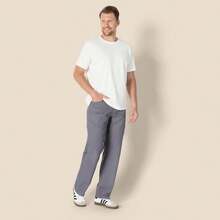 Mens Relaxed-Fit Carpenter Utility Pant With Pockets, Fashionable Workwear - 棕色 - 查看 11
